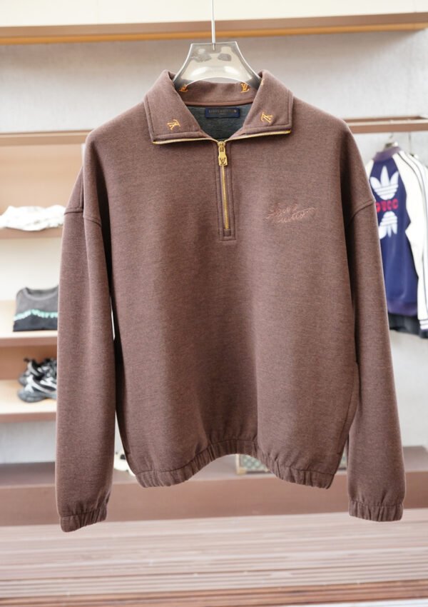 a223c4f0 LVE Quarter-Zip Jacket with Embroidered Detail