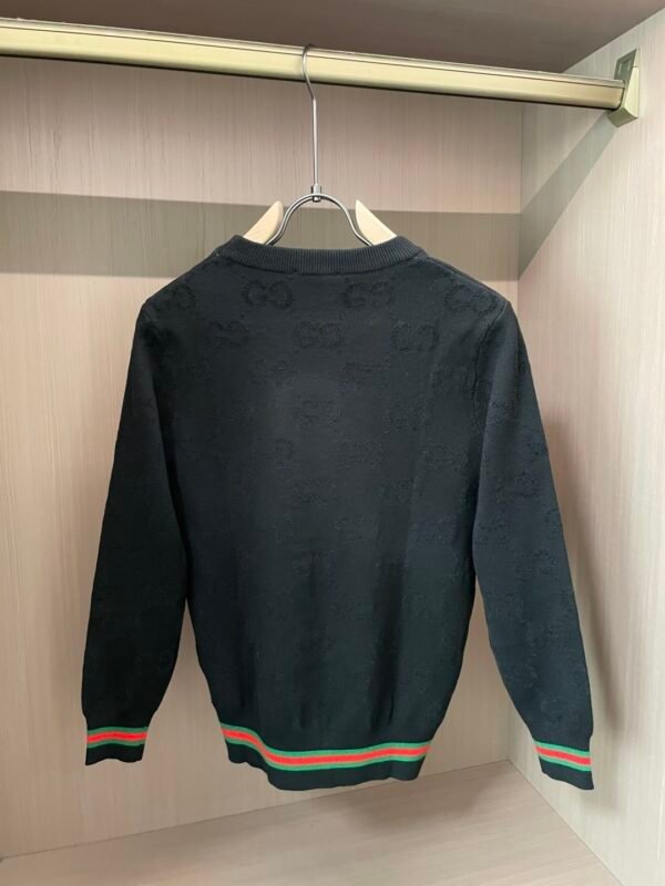 a5ba1020 GCCI Crew Neck Jumper with Embroidered Logo Patch - Black