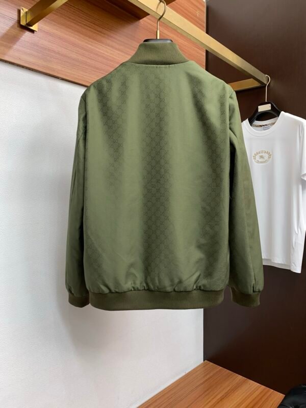 GCCI Monogram Zip Jacket - Olive Green
