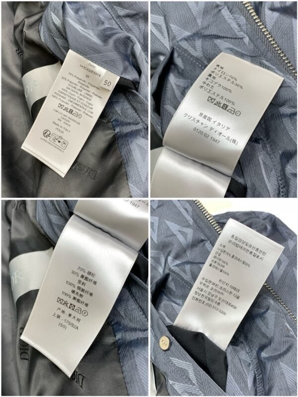 CD All-Over Geometric Pattern Jacket - Charcoal Grey