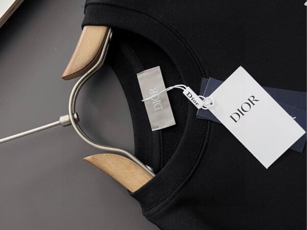 CD Crew Neck Jumper with Graphic Detail - Black