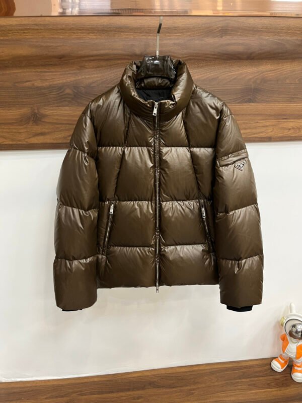 PRDA Quilted Puffer Jacket with Logo Patch