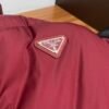 PRDA Puffer Jacket with Logo Patch - Burgundy