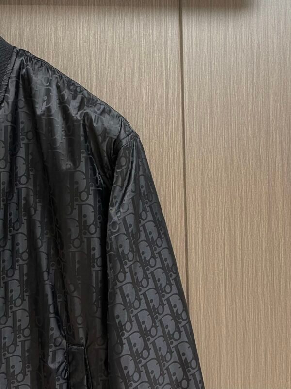 CD Monogram Zip-Up Jacket - Black