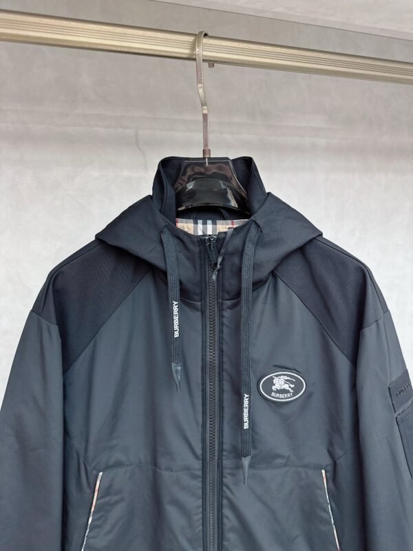 BRBY Black Hooded Jacket