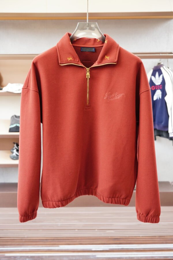 afabb124 LVE Quarter-Zip Jacket with Embroidered Detail