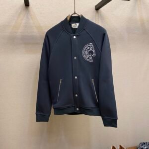 aff060d4 HRMS Embroidered Crest Varsity Jacket - Black