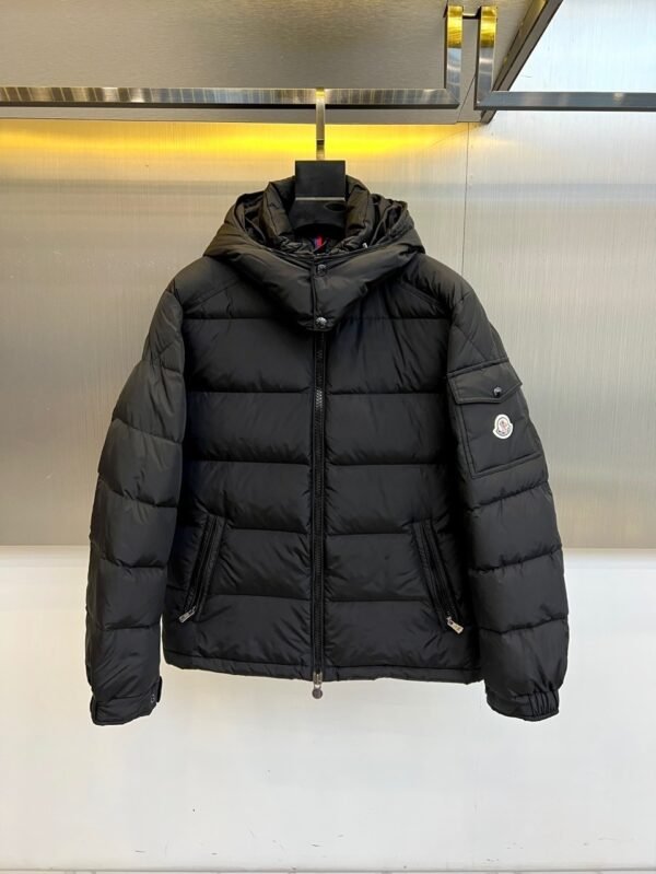 MNCLR Hooded Puffer Coat - Black