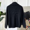GCCI Collared Zip-Up Knit Jacket