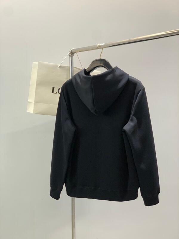 LWE Hooded Jumper with Zip Pocket Detail - Black