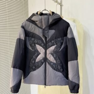 LVE Dark Grey Hooded Padded Jacket