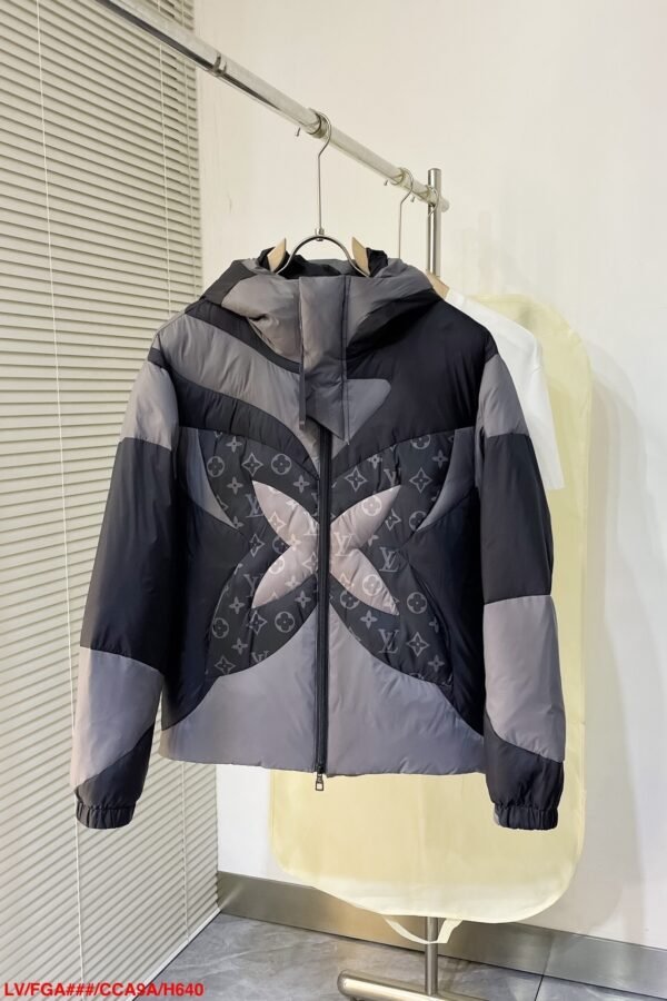 LVE Dark Grey Hooded Padded Jacket