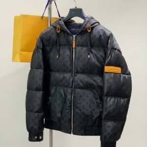 LVE Black Monogram Puffer Jacket