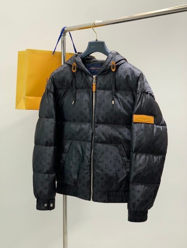 LVE Black Monogram Puffer Jacket