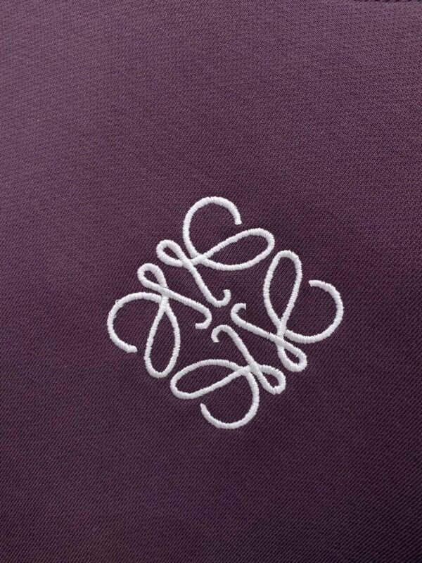 LWE Minimal Embroidered Logo Hoodie - Purple