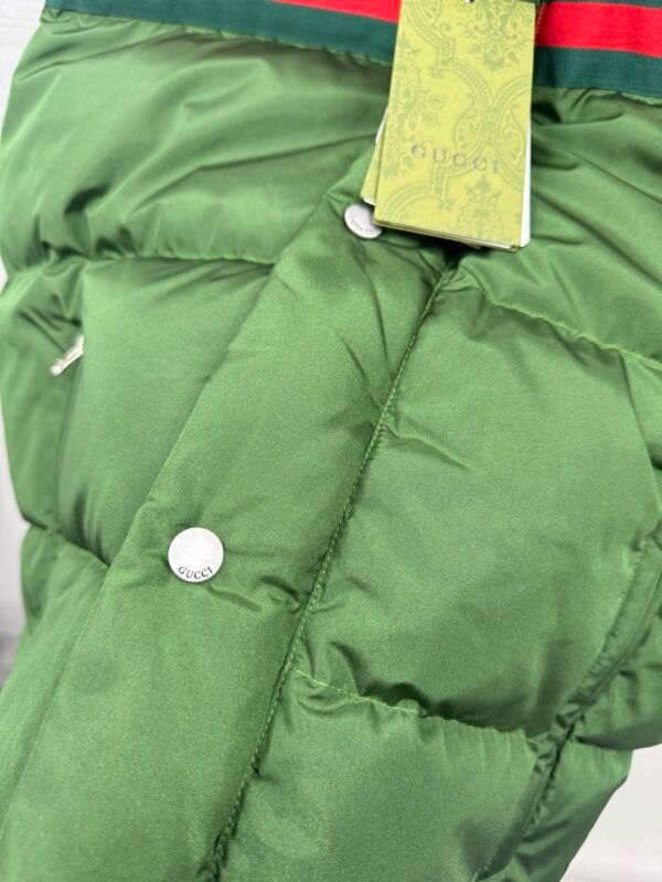 GCCI Padded Logo Gilet – Green