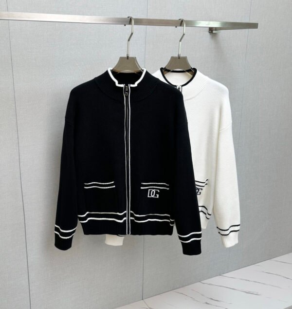 DG Zip Front Knit Jumper