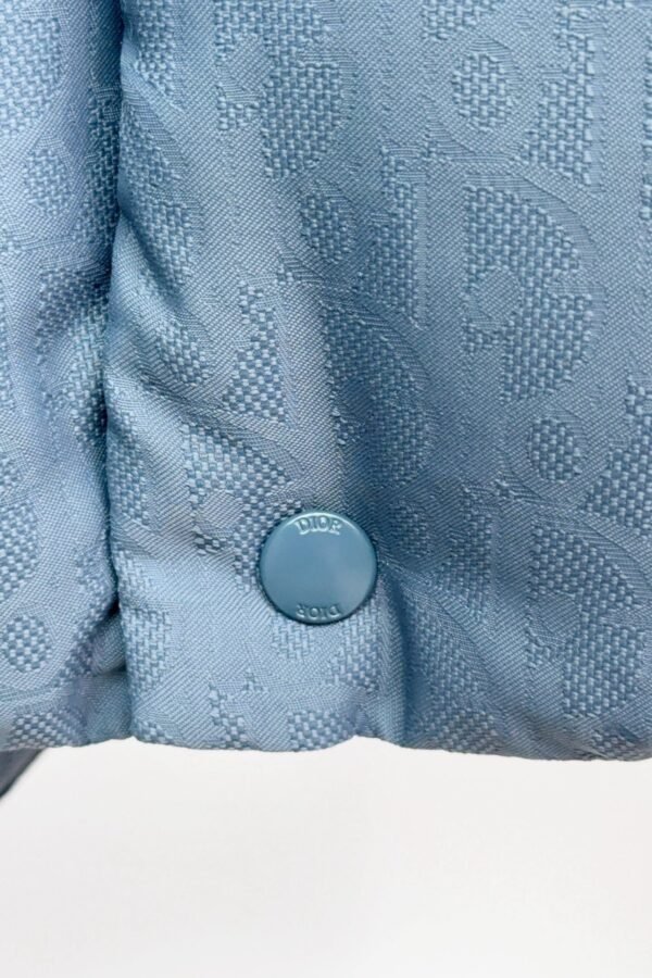 CD Monogram Quilted Jacket - Blue