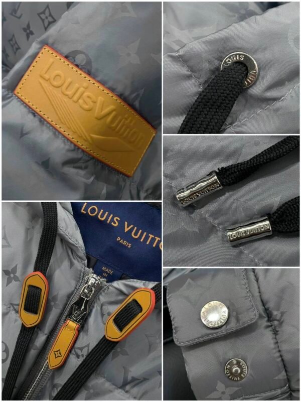 LVE Grey Monogram Puffer Jacket