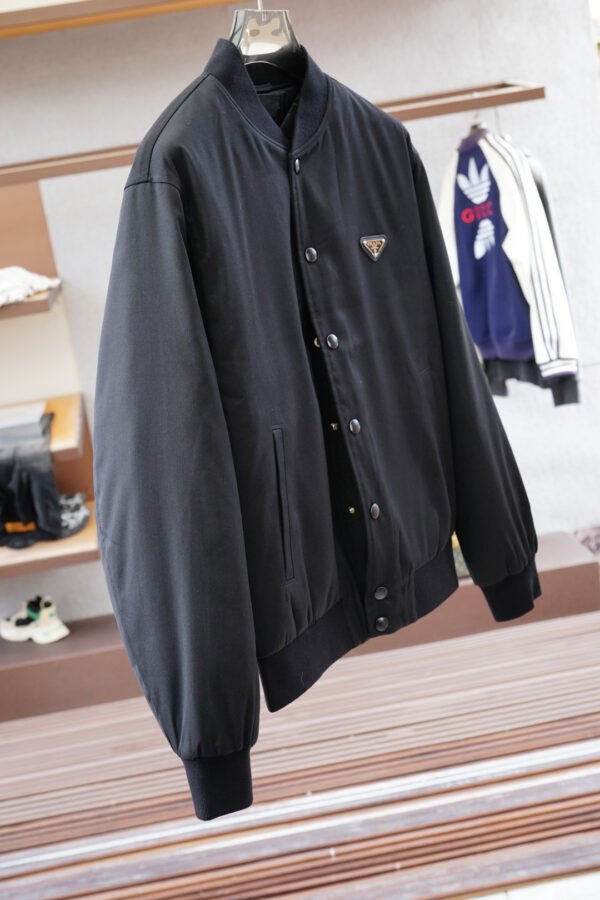 PRDA Ribbed Collar Jacket - Black