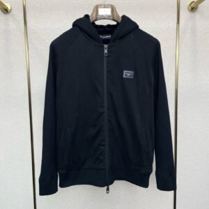 DG Black Hooded Zip Jacket