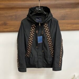 LVE Black Hooded Panel Jacket