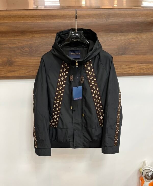 LVE Black Hooded Panel Jacket