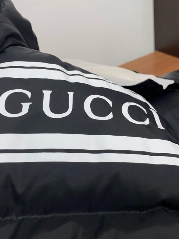 GCCI Hooded Puffer Jacket - Black