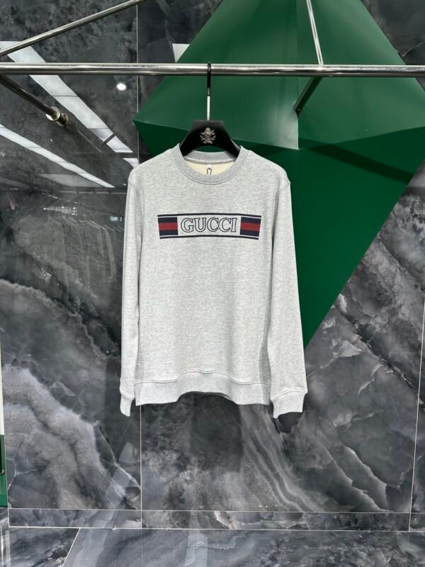 GCCI Crew Neck Jumper with Stripe Logo