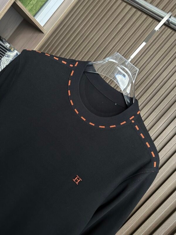 HRMS Crew Neck Jumper with Embroidered Logo- Black