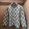 LVE Check Pattern Knit Jumper - Grey