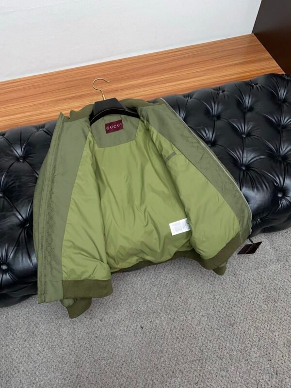 GCCI Monogram Zip Jacket - Olive Green