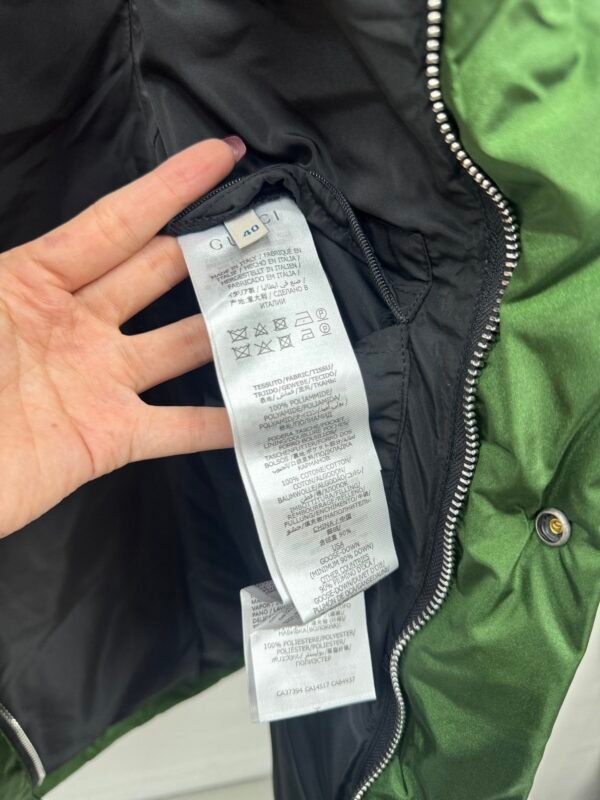 GCCI Padded Logo Gilet – Green