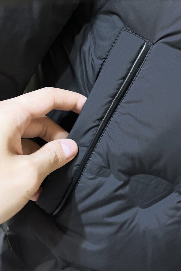 PRDA Puffer Jacket with Chest Pocket - Black