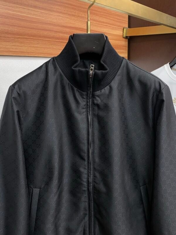 GCCI Monogram Zip Jacket - Black