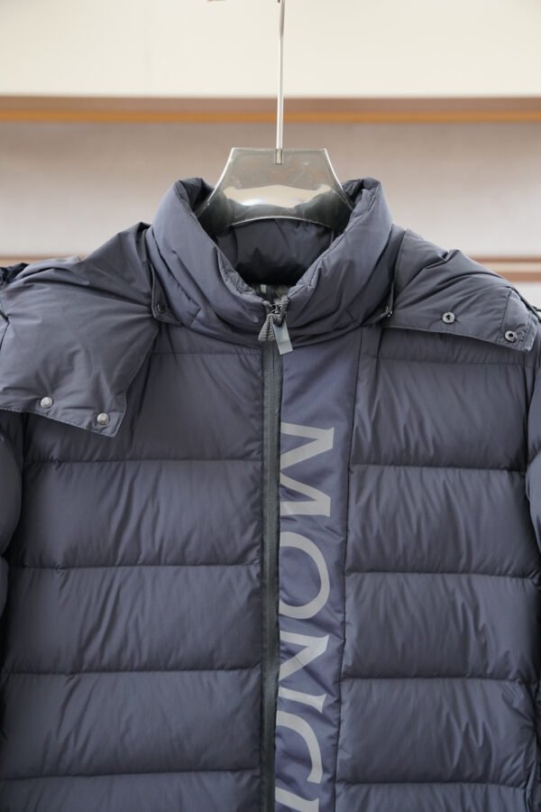 MNCLR Logo Zip Puffer Jacket - Grey