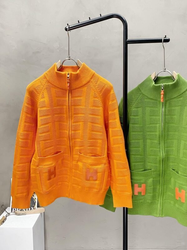 HRMS Zip-Up Knit Jacket