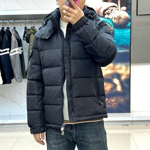 MNCLR Hooded Puffer Coat - Black