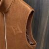 LVE Brown Monogram Knit Gilet