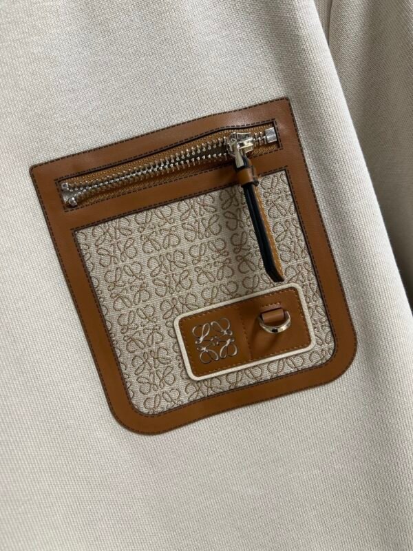 LWE Hooded Jumper with Zip Pocket Detail - White