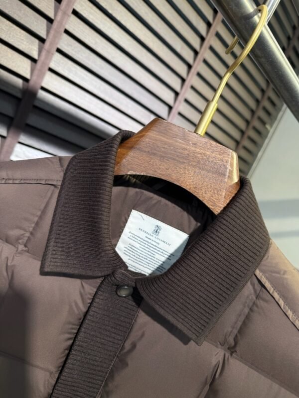 GCCI Quilted Padded Jacket - Brown