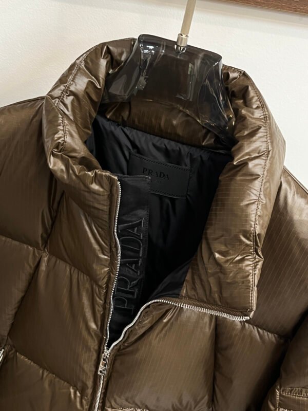 PRDA Quilted Puffer Jacket with Logo Patch