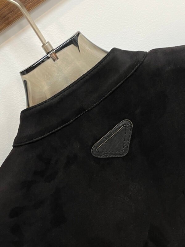 PRDA Contrast Panel Jacket with Logo Patch - Black