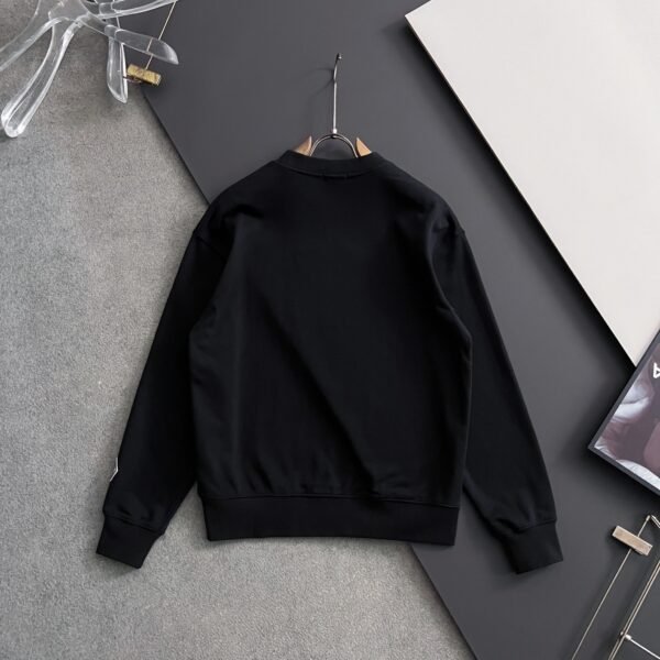 CD Crew Neck Jumper with Embroidered Patch - Black