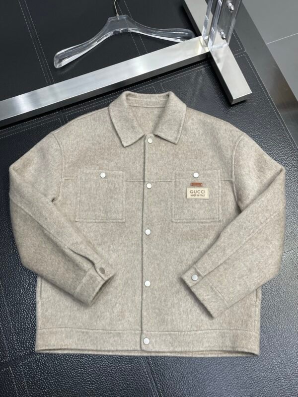 GCCI Textured Collared Button-Up Jacket