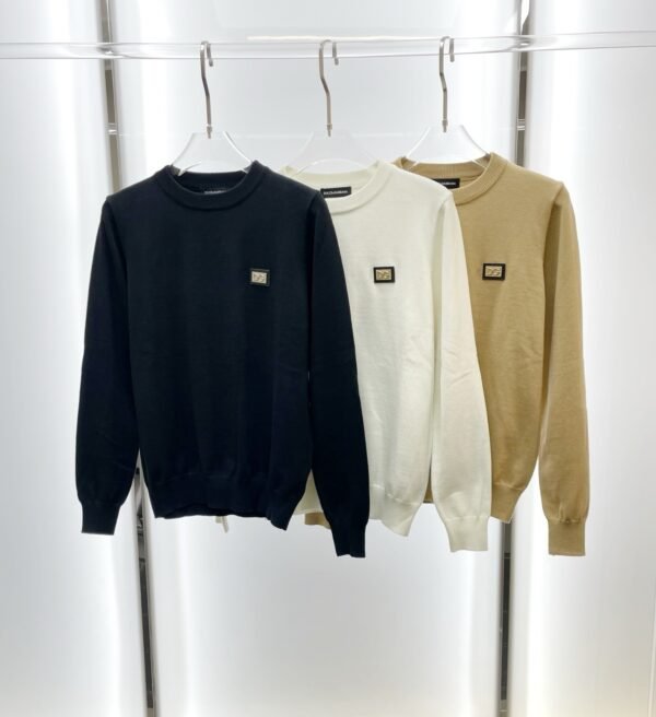 DG Crew Neck Jumper - Minimal Logo Design