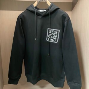 c7ac9ec6 LWE Hooded Jumper with Embroidered Motif - Black