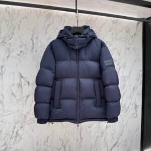 LVE Padded Hooded Coat – Navy Blue