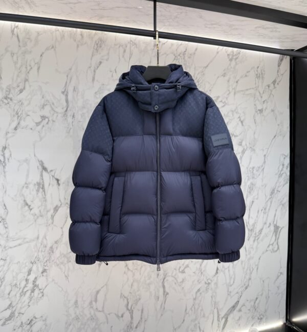 LVE Padded Hooded Coat – Navy Blue