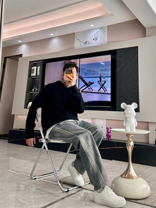 HRMS Knit Pullover Hoodie - Black